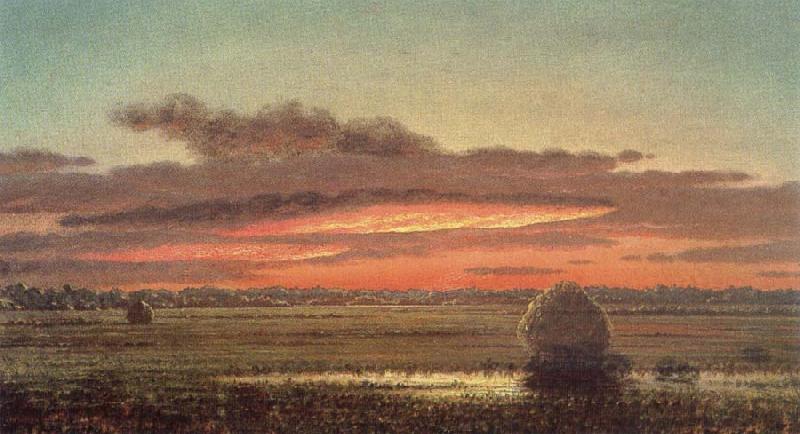 Martin Johnson Heade Sunset above the swamp China oil painting art